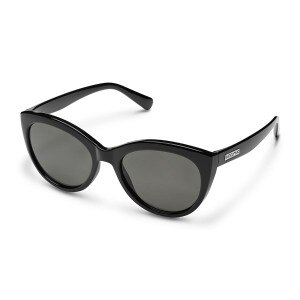 Suncloud Cityscape Sunglasses Polarized in Black with Grey Green